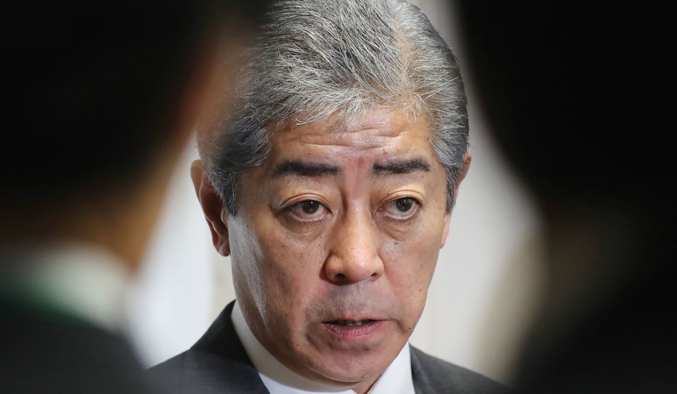 Defence Minister Takeshi Iwaya says the new Miyako Island camp is on the front line of Japan’s defences. Photo: AFP
