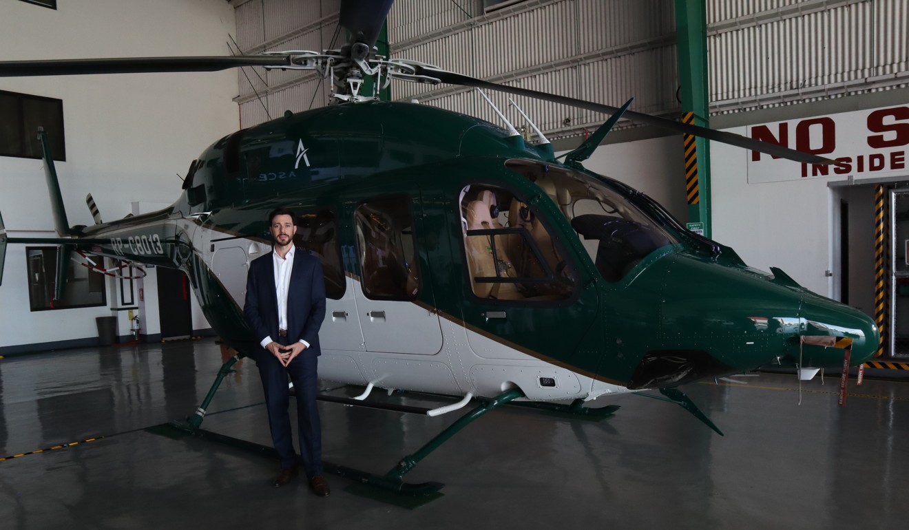 Lionel Sinai-Sinelnikoff, founder and CEO of Ascent, described as an Uber for helicopters. Photo: Lionel Sinai-Sinelnikoff