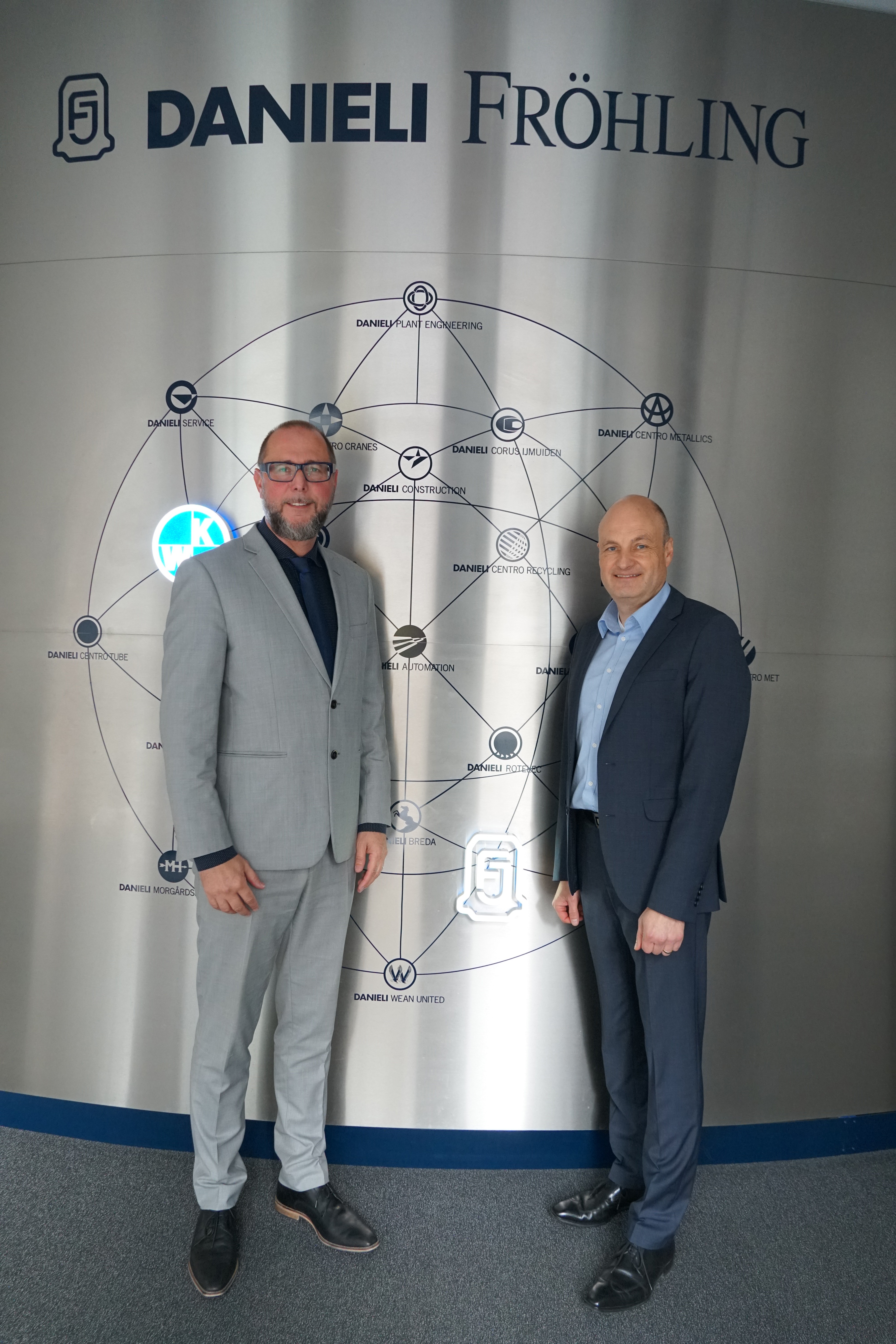 (From left) Jörg Schröder, executive vice-president of DANIELI for Central Europe and managing director of DANIELI Germany; and Elmar Weber, executive vice-president