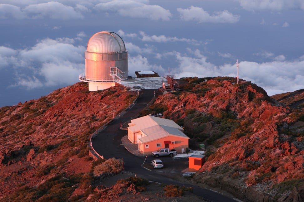 The Nordic Optical Telescope, in La Palma, Canary Islands, Spain. Photo: Alamy