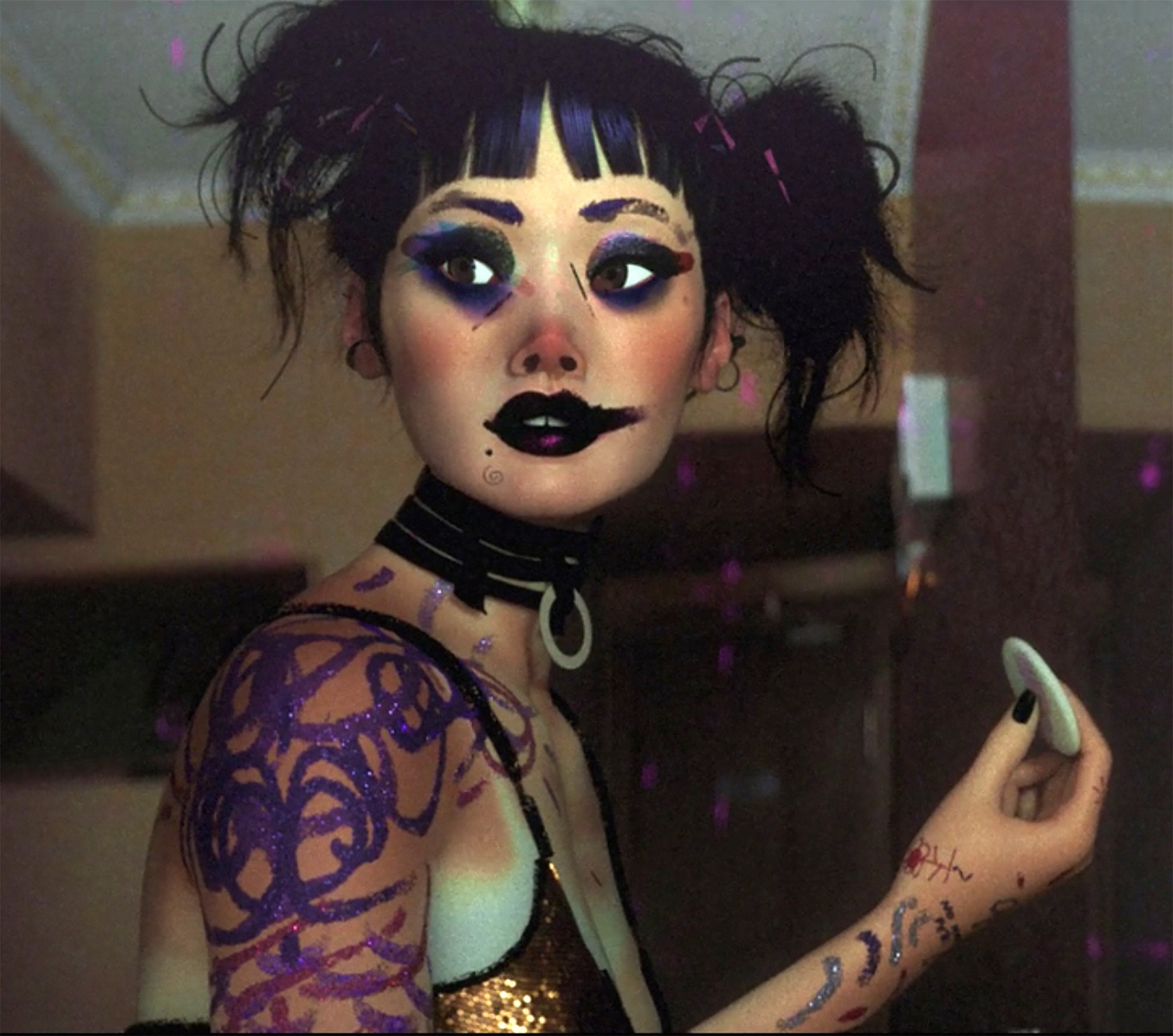 The animated star of The Witness, from Netflix’s Love, Death & Robots series, who sees a crime happening across the street from her flat and is then chased through an alternate version of Hong Kong.