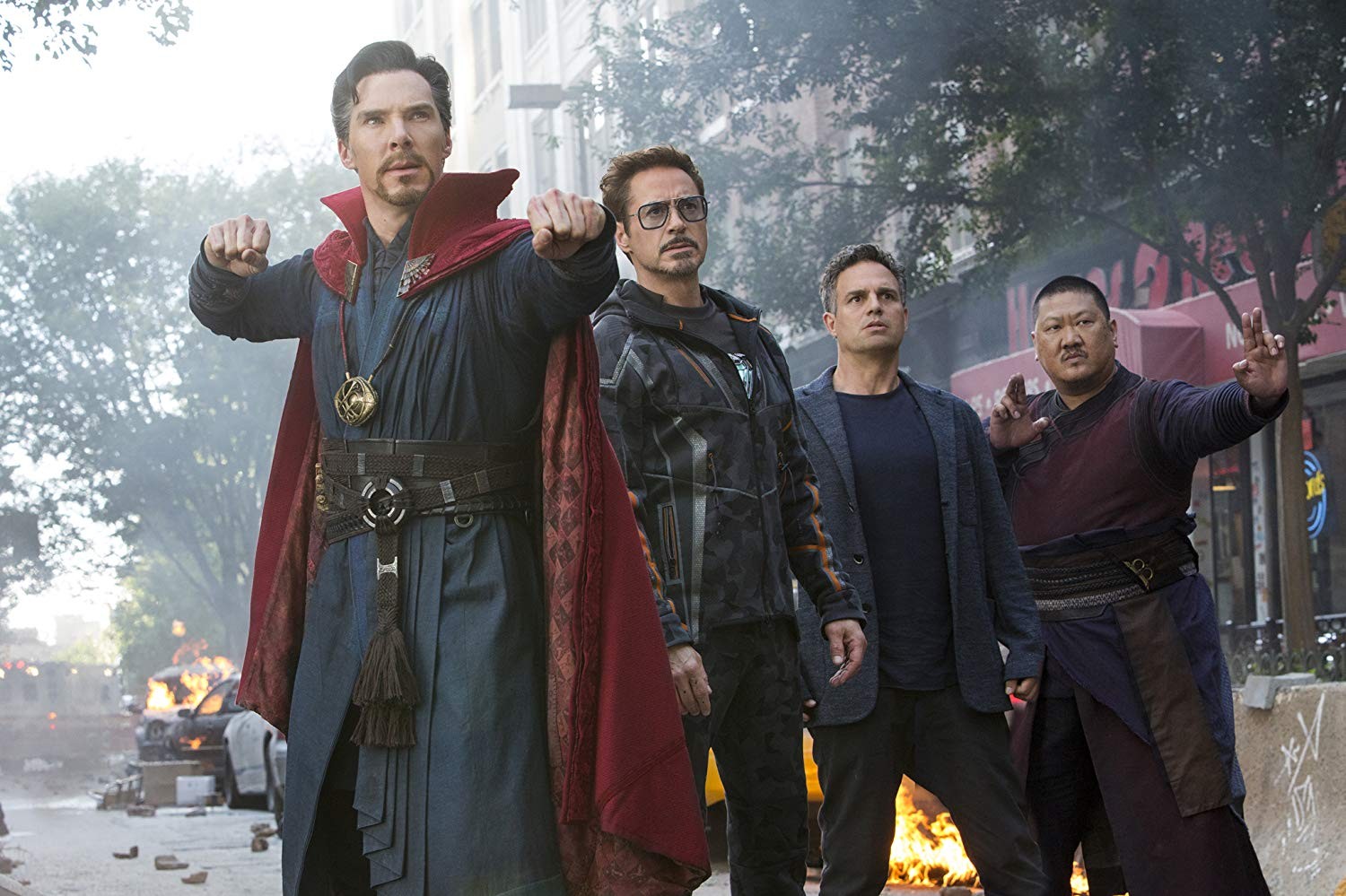 Benedict Cumberbatch, Robert Downey Jnr, Mark Ruffalo and Benedict Wong in the 2018 film ‘Avengers: Infinity War’. Photo: Marvel Studios/TNS