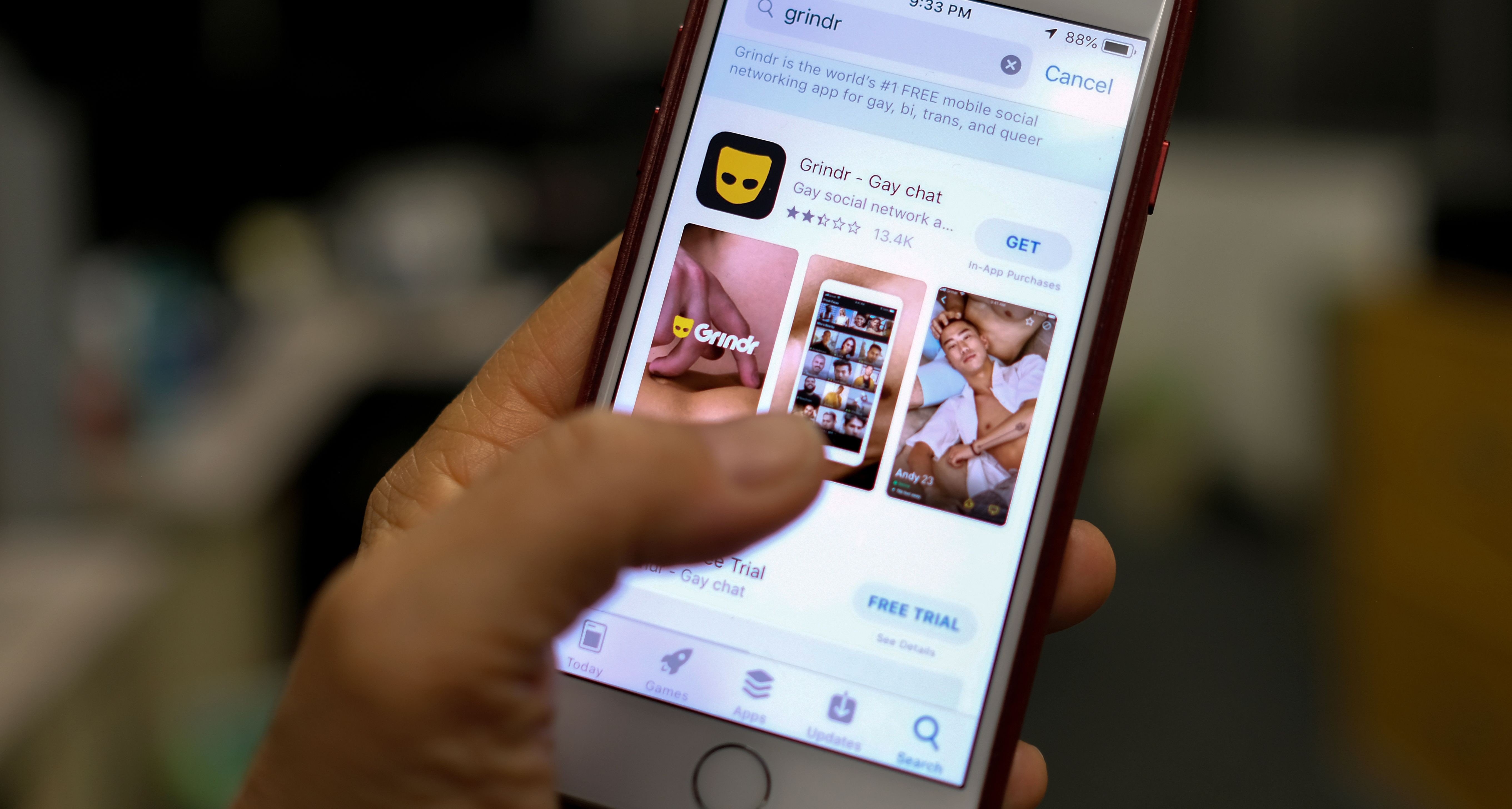 LGBT dating app Grindr. Photo: AFP