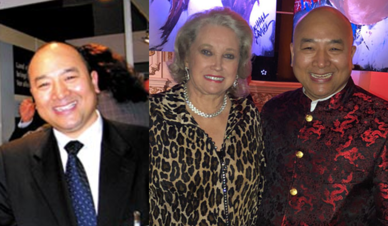 Lee (left) pictured in a 2007 investigative report and identified as Li Chongrui, and (right) in a more recent photograph from his defunct website with Elizabeth Trump Grau, sister of the US president. Photo: Handout