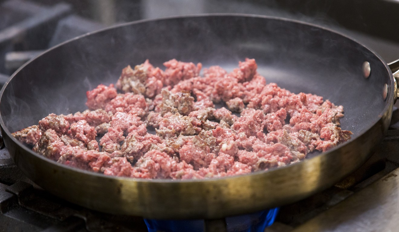 Impossible Foods’ version 2.0 of the plant-based patty. Photo: Impossible Foods