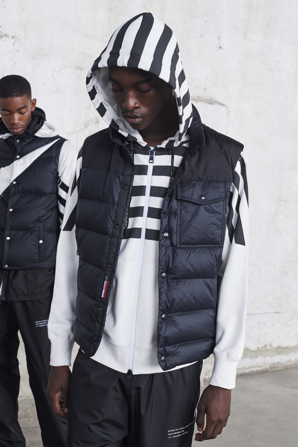 A look from Fujiwara’s collaboration with Moncler.