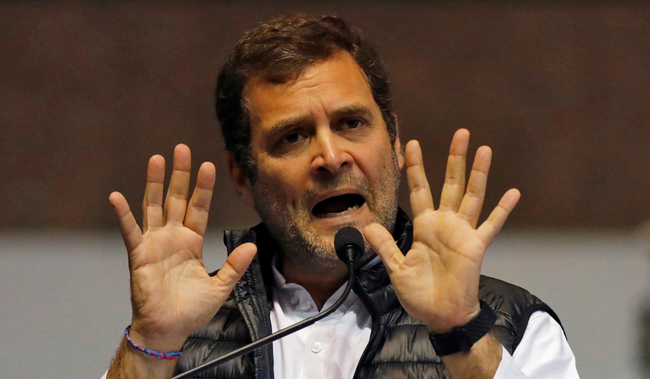 Rahul Gandhi, President of India's main opposition Congress party. Photo: Reuters