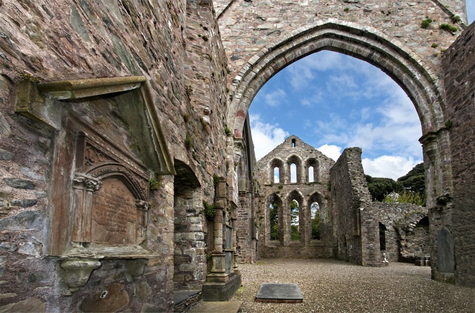 Grey Abbey monastery, in Strangford Lough. Photo: Alamy