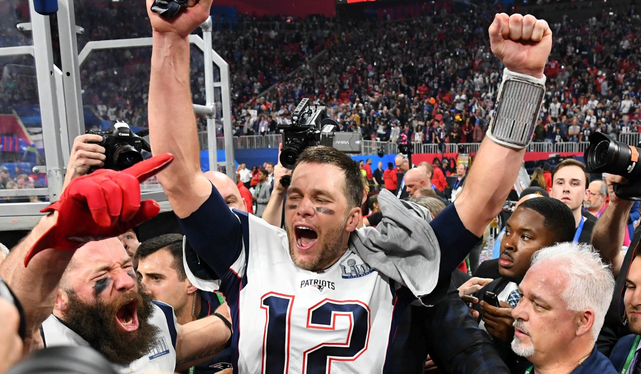 New England Patriots quarterback Tom Brady celebrates winning Super Bowl LIII. Photo: USA today
