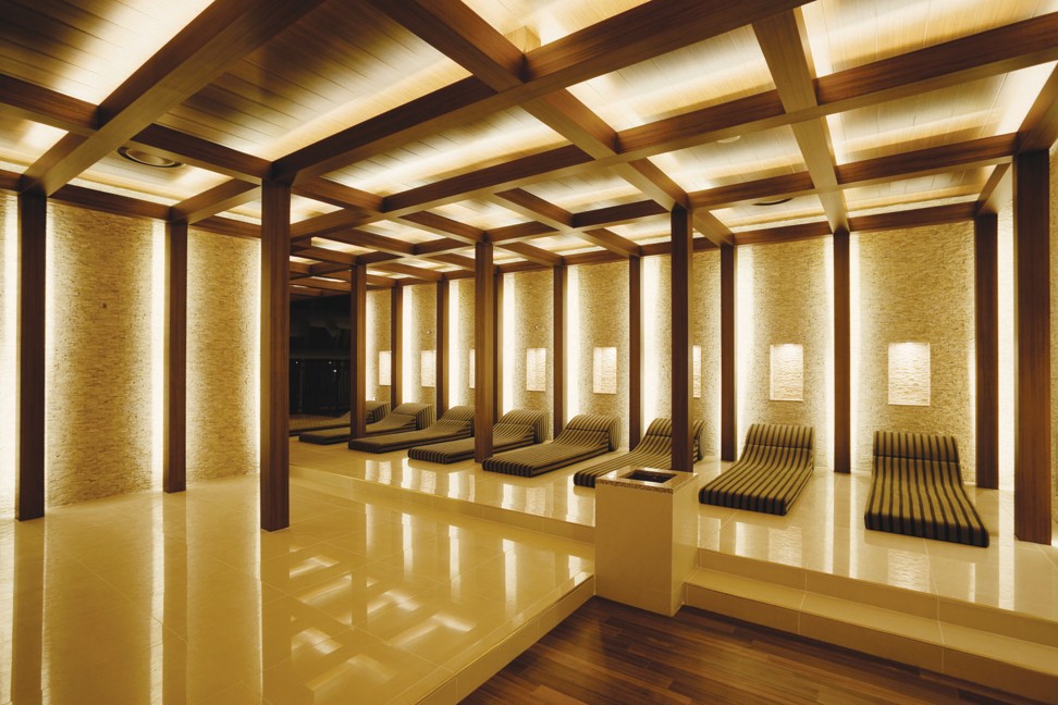 Một trong những phòng jjimjilbang để thư giãn tại Spa Lan ở Busan,
