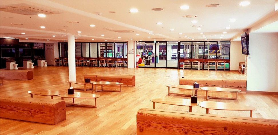 Một trong những phòng chờ chung tại Spalux tại Gyeongju