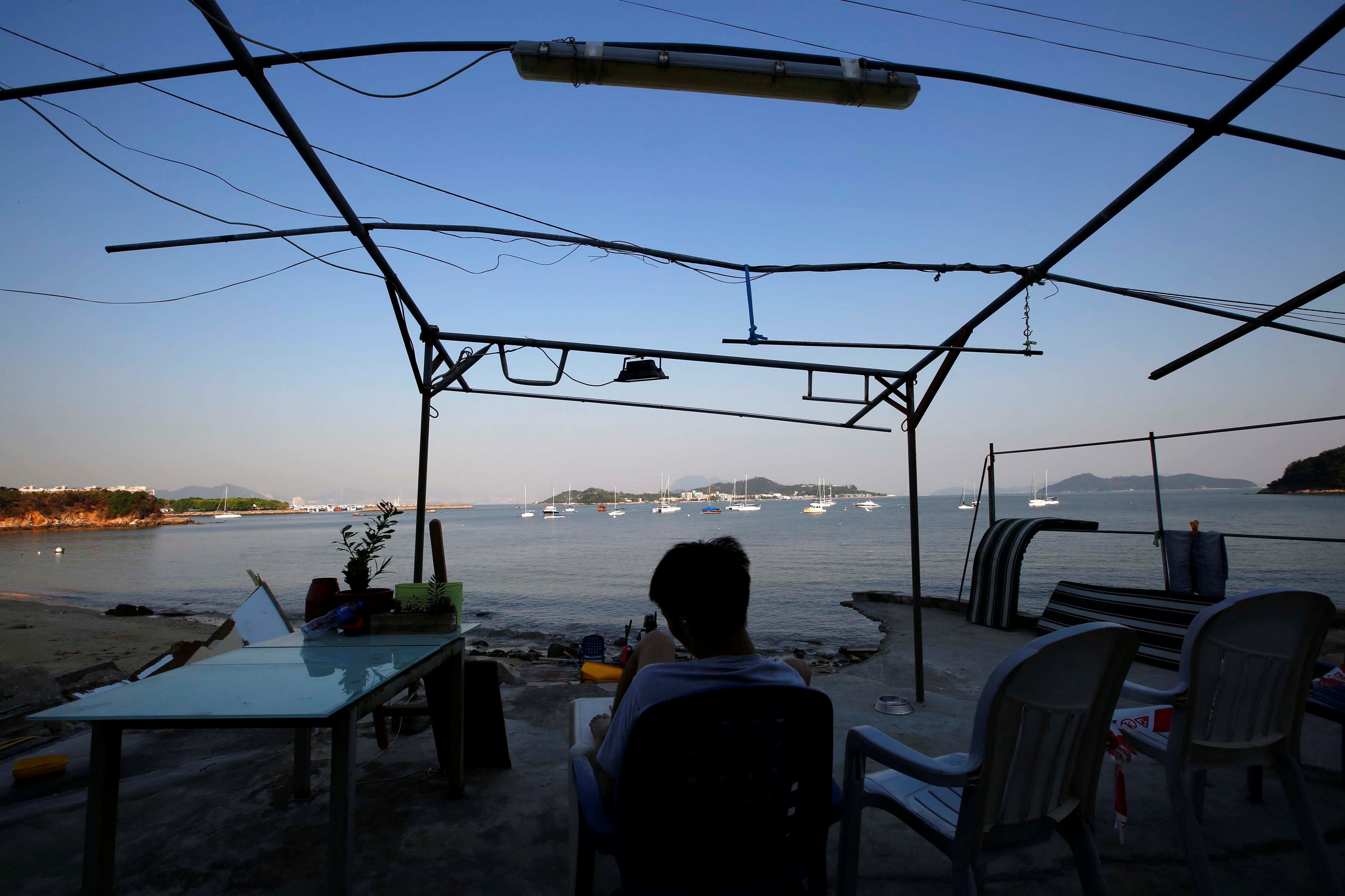 Looking across at Peng Chau island and its surroundings from Lantau’s Nim Shue Wan village. That is area where the proposed East Lantau Metropolis will be built. Photo: Reuters