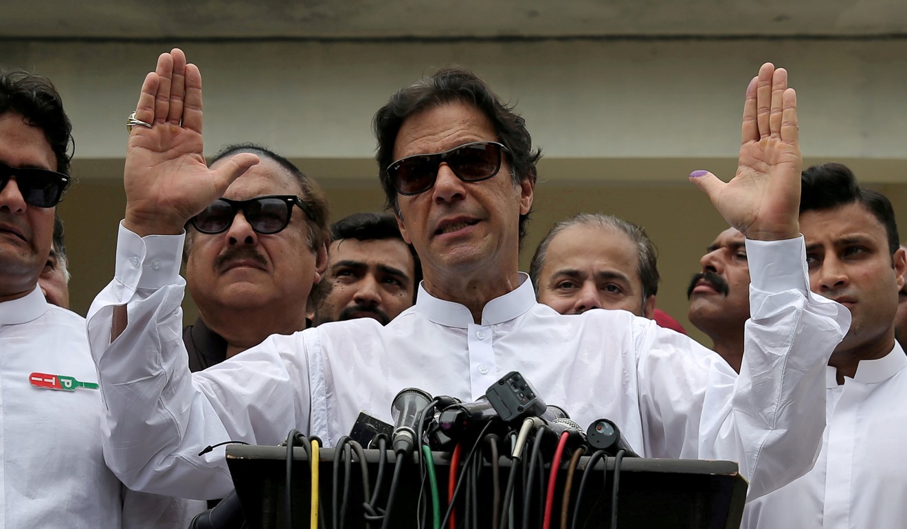Pakistani cricket star-turned-politician Imran Khan. Photo: Reuters