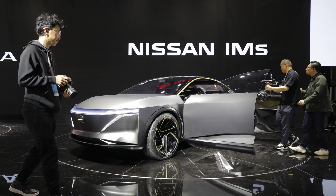 A Nissan IMs concept car sits on display at the Auto Shanghai 2019. Photo: EPA-EFE