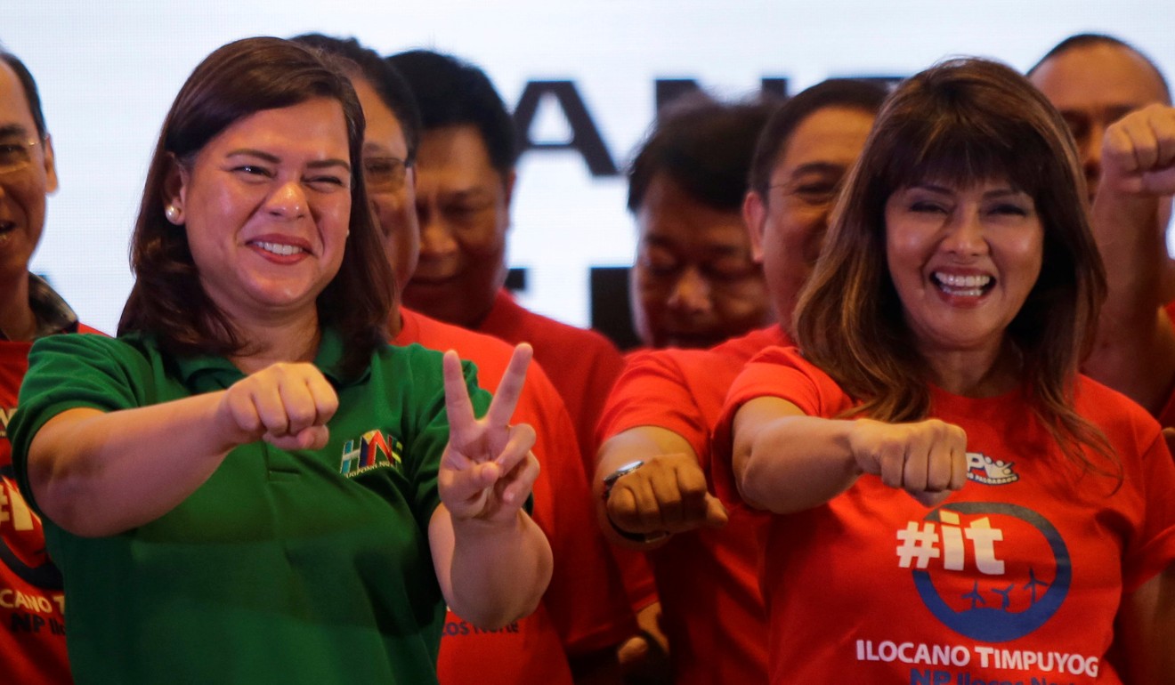 Sara Duterte-Carpio (left) and Ilocos Norte Governor Imee Marcos. Photo: Reuters