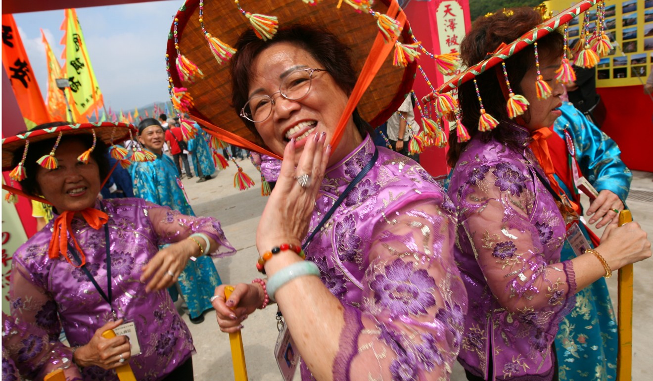 A parade on Tap Mun during the island’s 10th celebrations. Photo: Sam Tsang