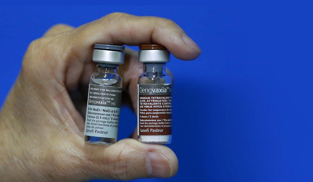 Vials of the anti-dengue vaccine Dengvaxia. Photo: AP