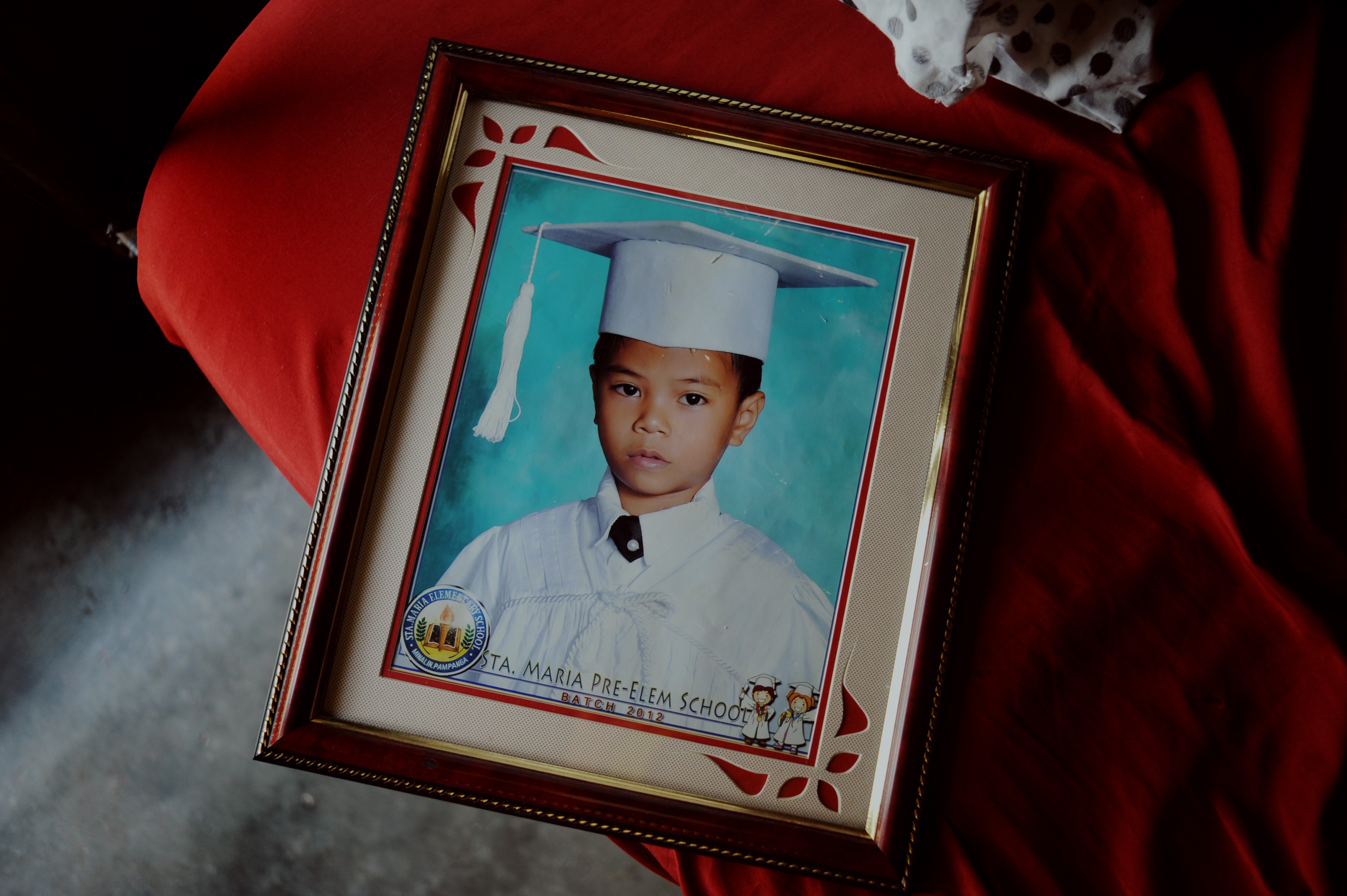 A portrait of Roshaine Cariño, 12, who died last February, in Minalin, Pampanga province, in the Philippines. Photo: Agnes Dherbeys