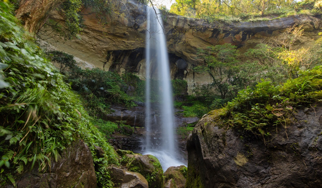 Motian waterfall in Sandiaoling park, Taiwan. Photo: Alamy