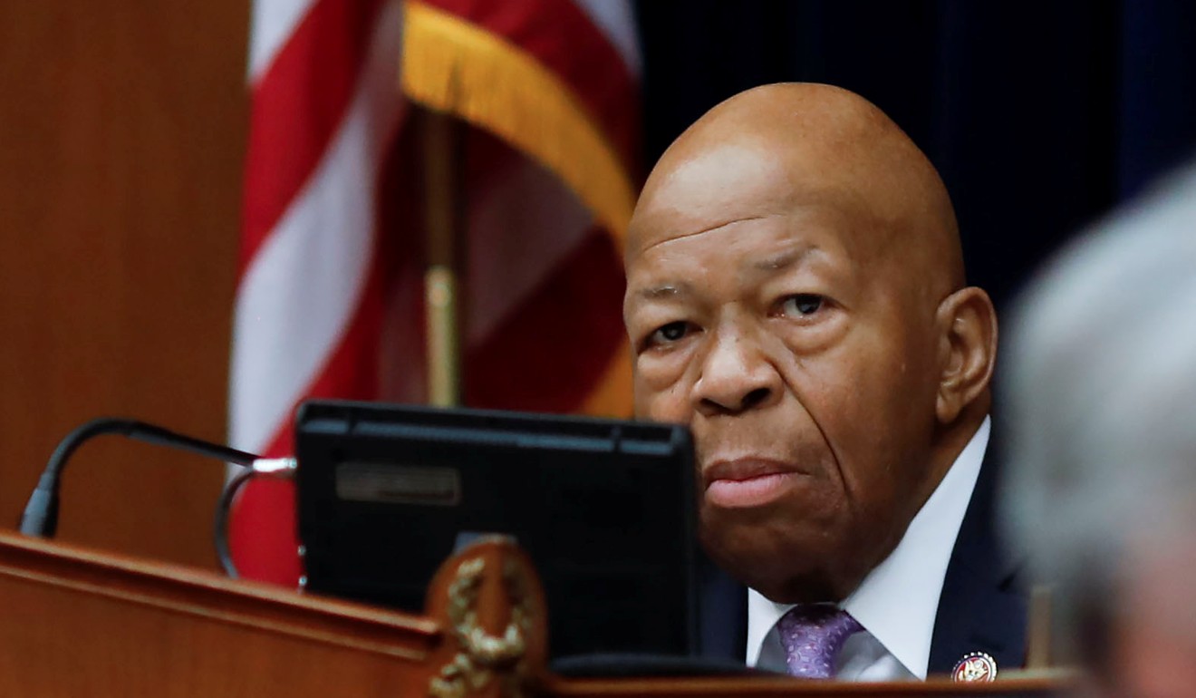 House Oversight and Reform Committee chairman Elijah Cummings during a vote to issue subpoenas to the White House over Trump administration security clearance policies on April 2, 2019. Photo: Reuters