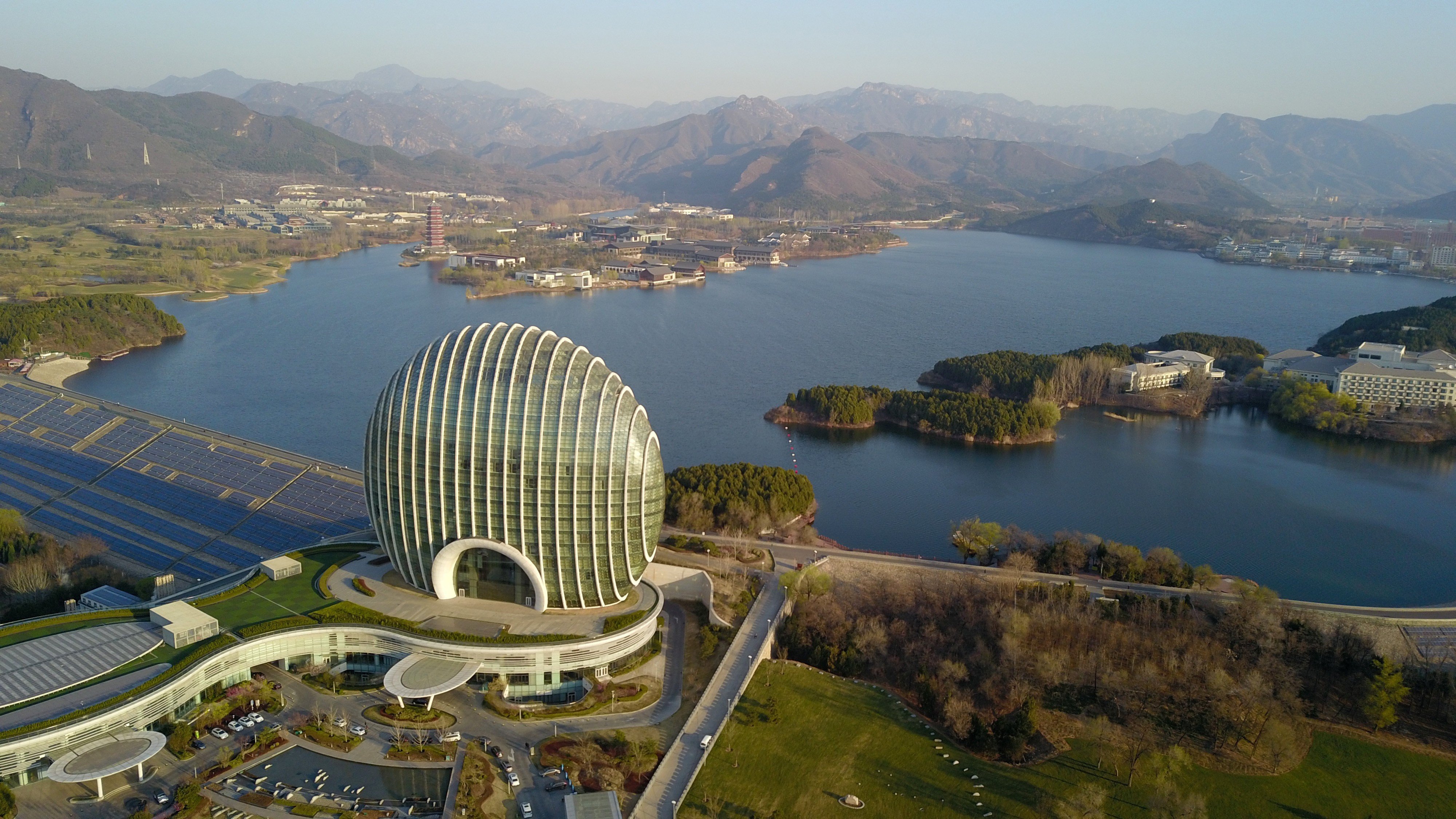 Yanqi Lake, venue for the second Belt and Road Forum. Photo: Xinhua