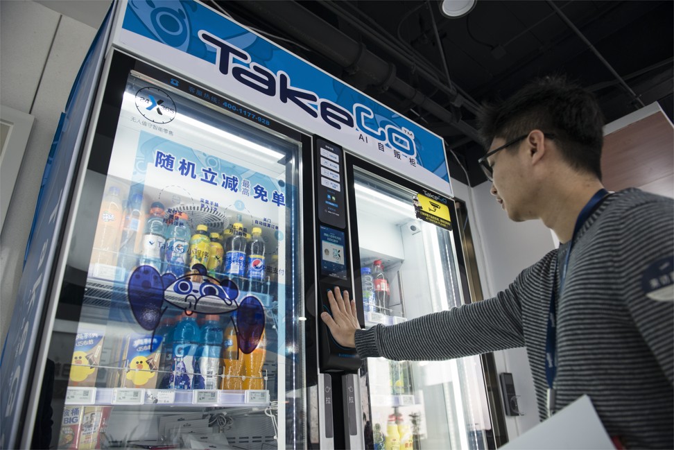 DeepBlue’s TakeGo vending machine. Photo: Zigor Aldama