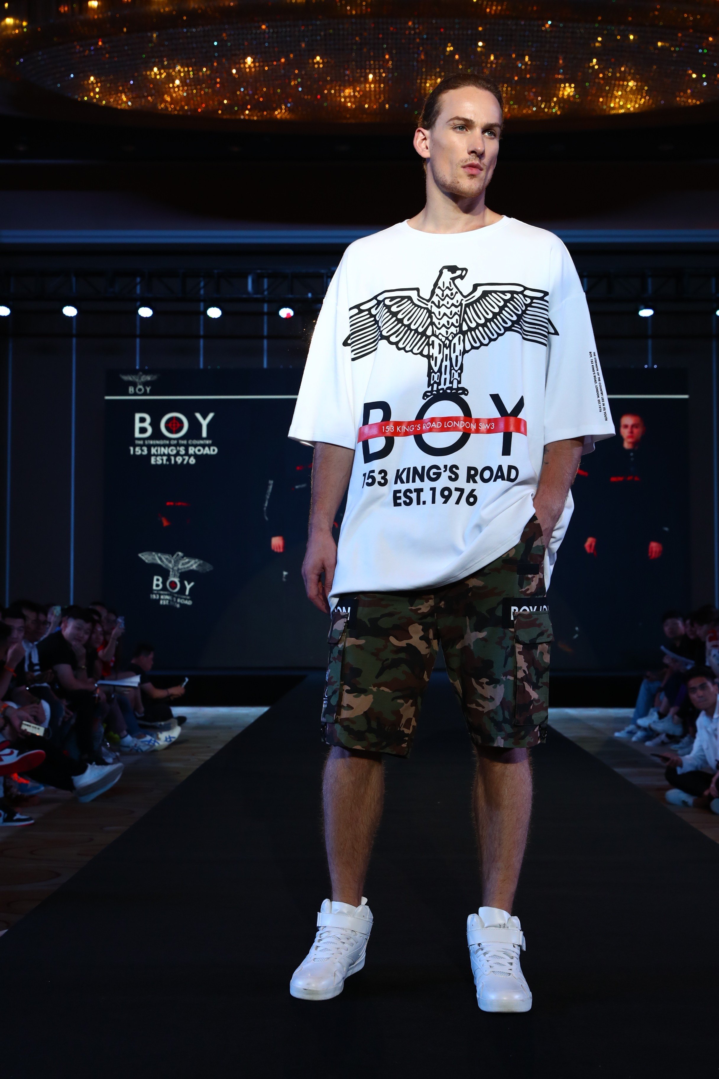 A look from the Boy London spring-summer 2019 show in Shanghai. The UK streetwear brand is experiencing a rebirth in China after finally winning its trademark battles last year.