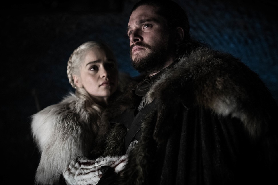 Eddard is the most popular name among Game of Thrones fans for a love child conceived between the characters of Daenerys, played in the HBO series by Emilia Clarke (left), and Jon, played by Kit Harington, according to a weekly online Reddit survey. Photo: HBO
