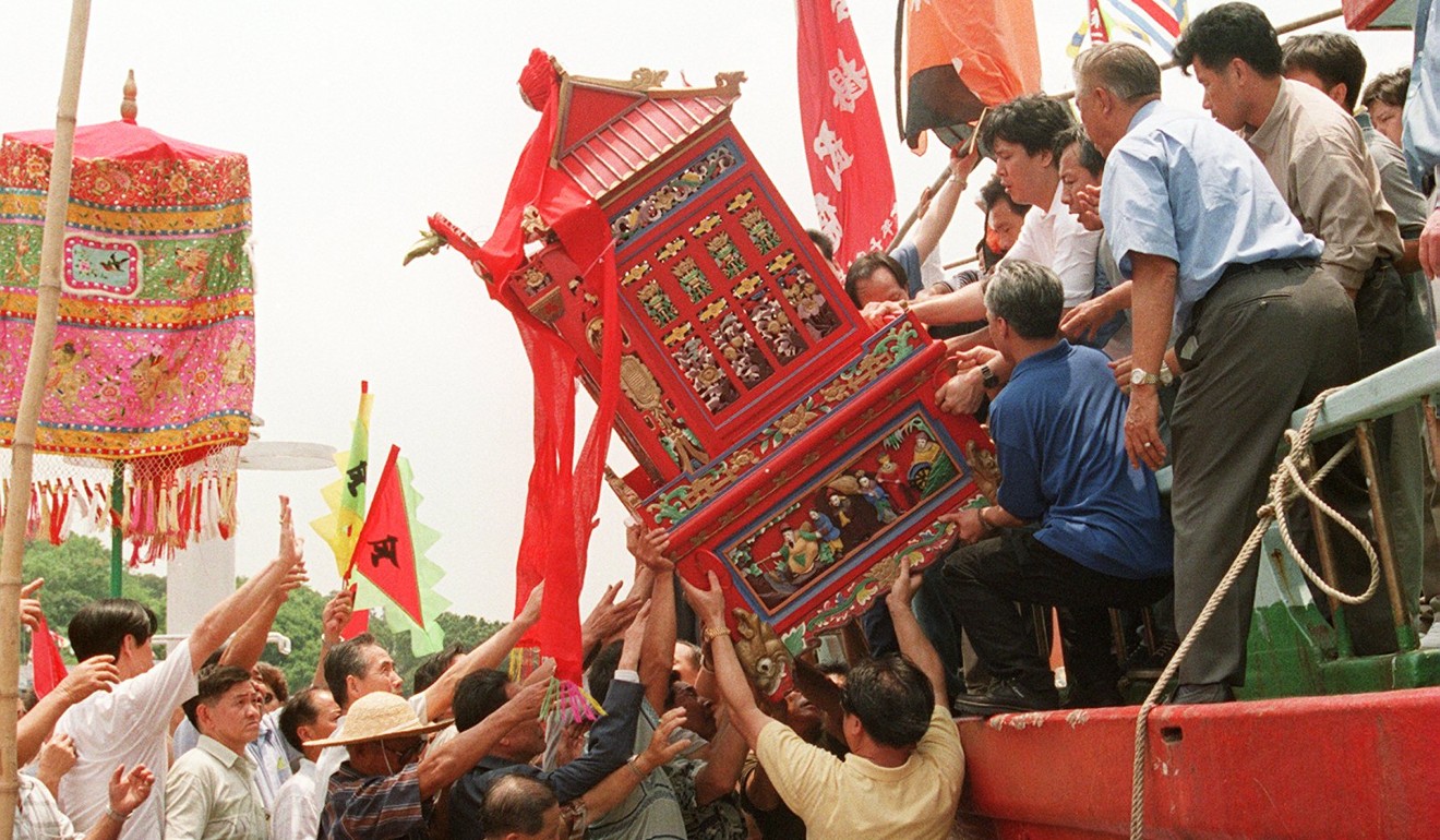 Villagers carry a shrine to Tin Hau in 2009. Photo: SCMP