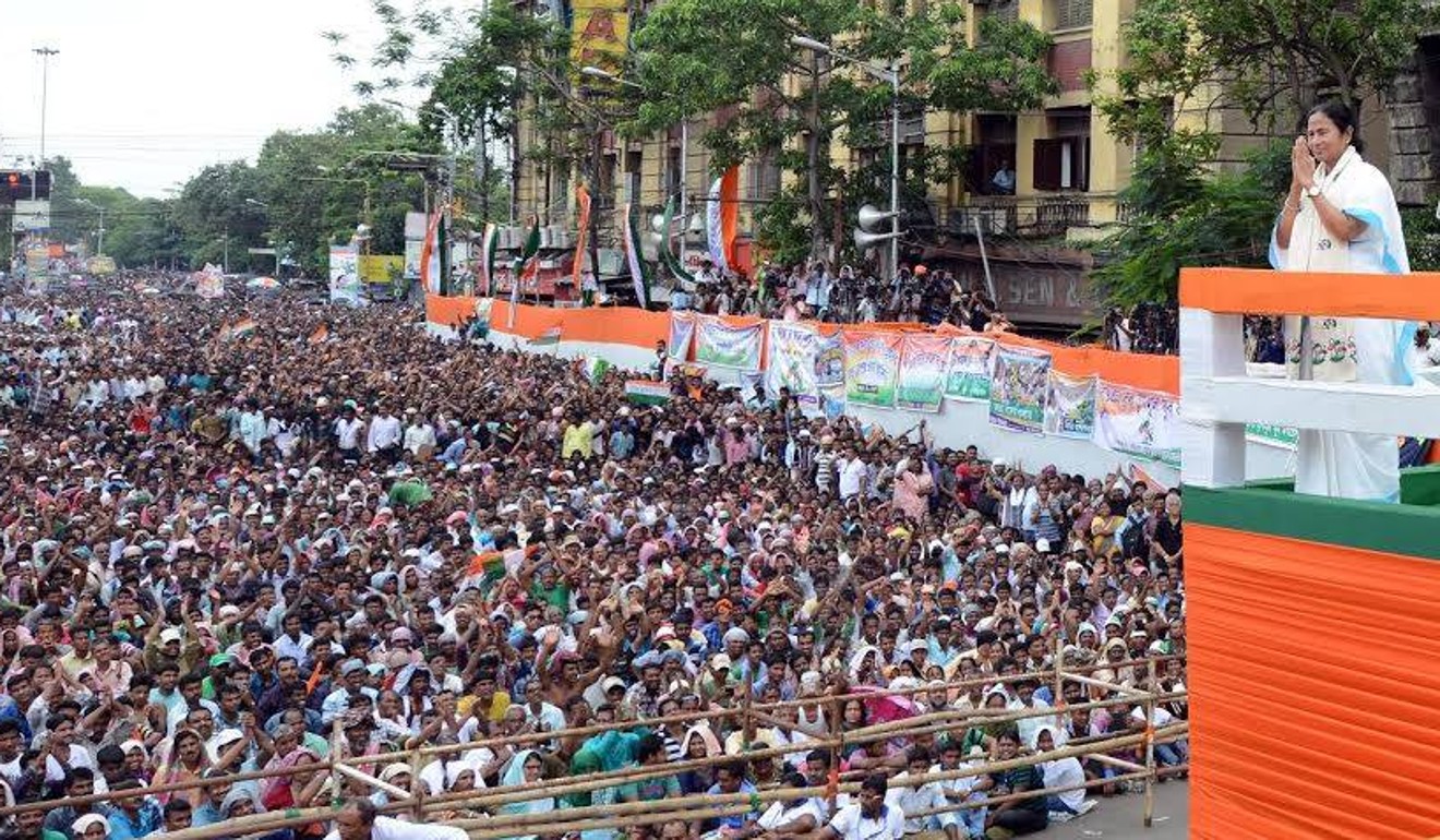 Mamata Banerjee’s ‘mega rally’ in Kolkata. Photo: Global Governance News