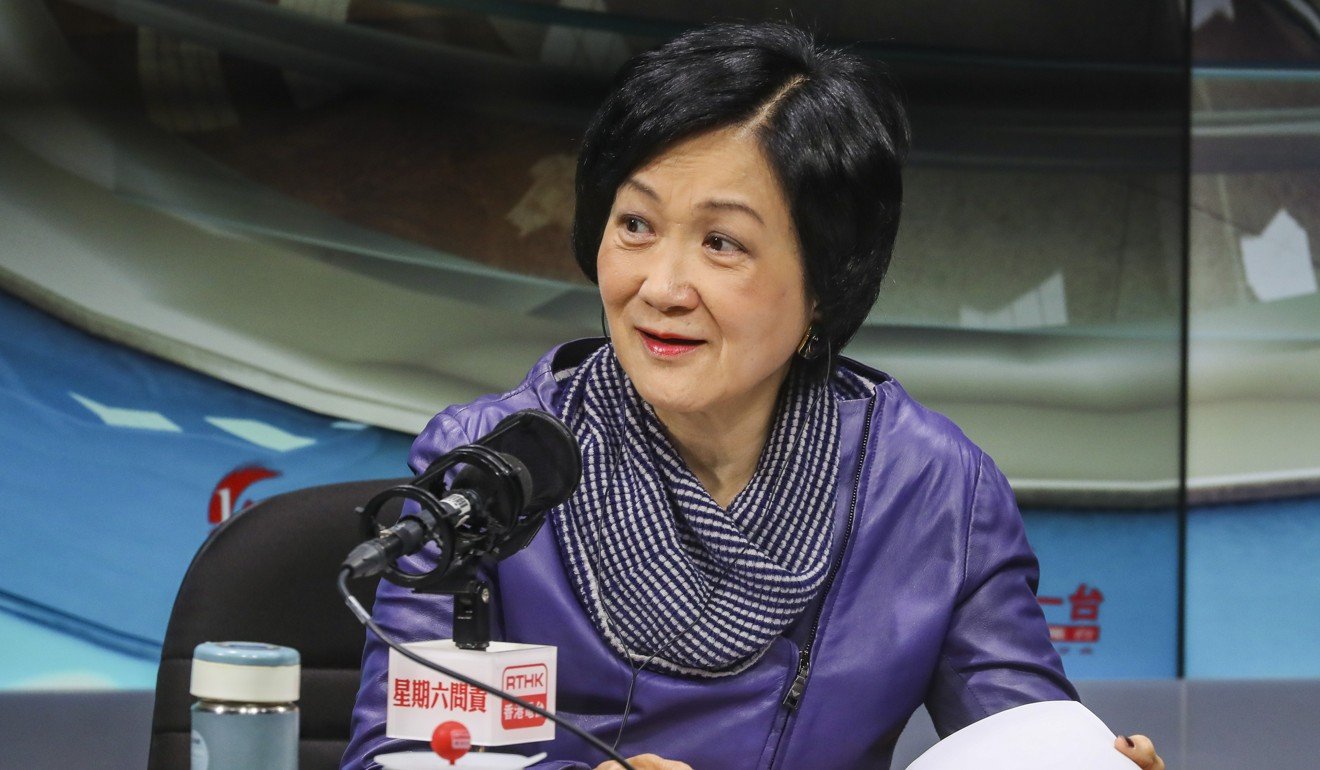 Regina Ip said the government should not back down in the face of protests. Photo: Edmond So