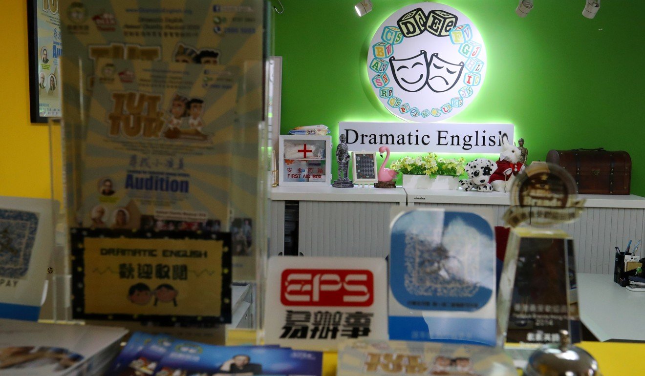 The offices of Dramatic English in Tai Kok Tsui. Photo: Edmond So