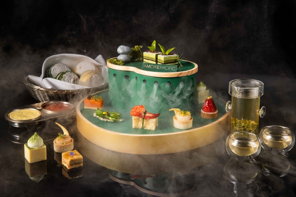Green tea is now taking centre stage in the Mandarin Oriental x AmorePacific afternoon tea offerings.