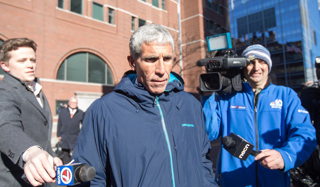 William “Rick” Singer leaves federal court in Boston after being charged in what has been called the US Justice Department’s largest-ever college admissions criminal case. Photo: Getty Images via TNS