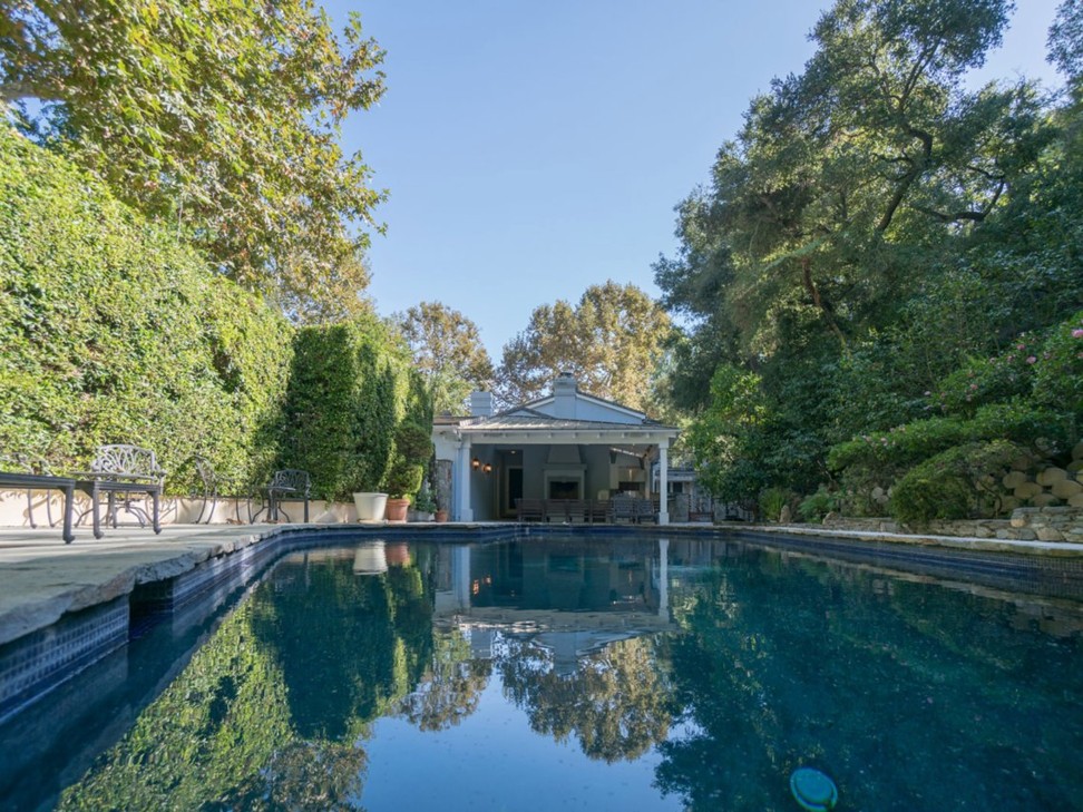 The tennis player’s former home has an outdoor pool. Photo: Keller Williams/ Beverly Hills