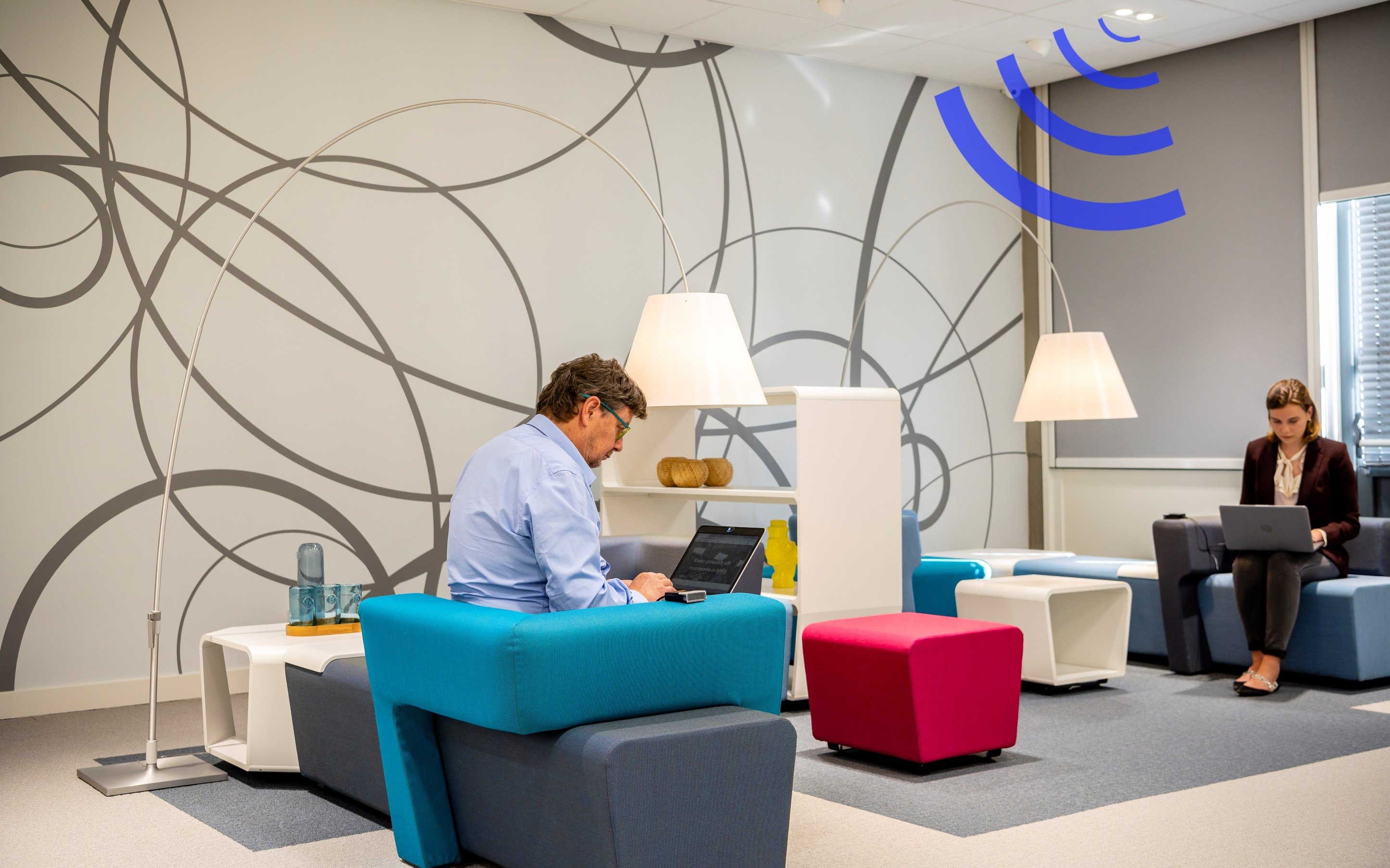 Signify’s commercial Li-fi system is being tested in more than 30 locations across Europe, North America and Asia. Photo: Signify