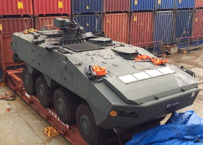 The Terrex vehicles were held in Hong Kong for more than three months. Photo: SCMP