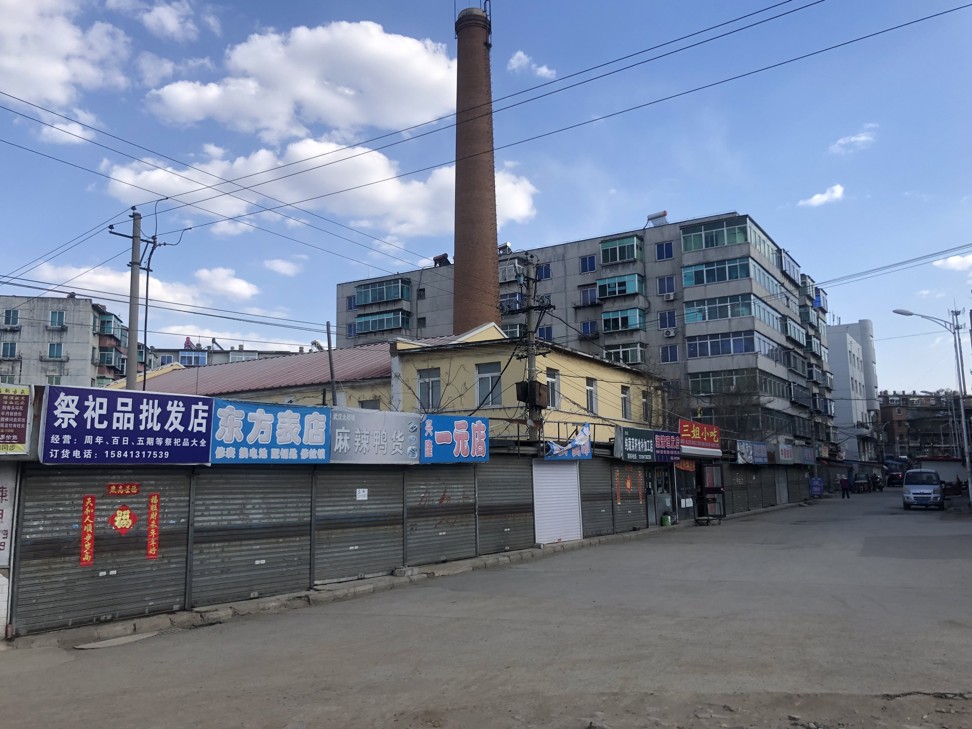 A neighbourhood near the closed Shengli coal mine in Fushun.