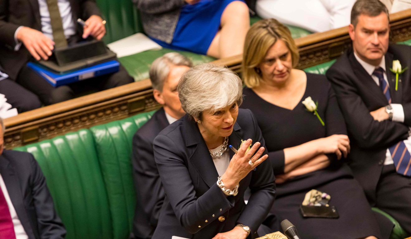 May is under increasing pressure from MPs and activists in her Conservative party unhappy over Brexit, which has been delayed twice. Photo: AFP