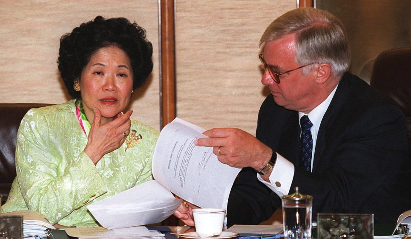 Anson Chan served as chief secretary under Patten when he was Hong Kong’s governor. Photo: AFP