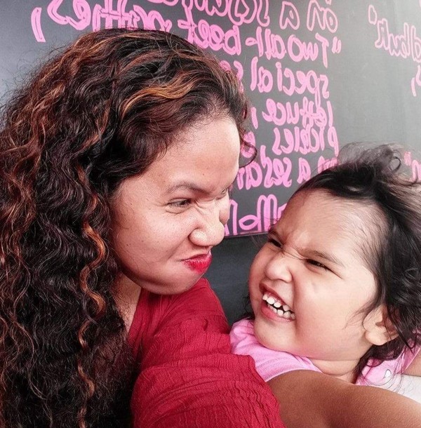 Realizza Otarra and her daughter Amerdale Rose. Photo: Handout