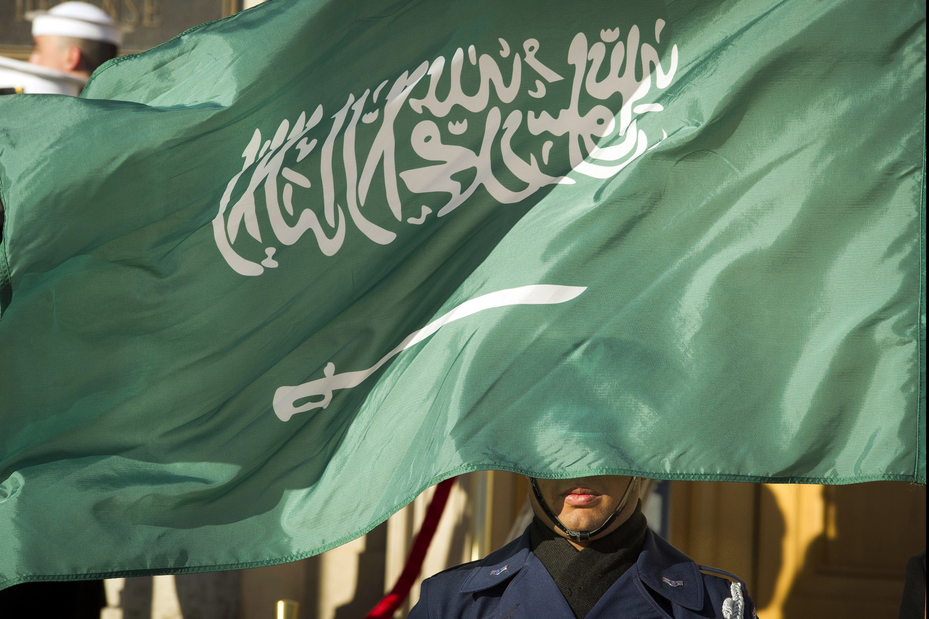 The flag of Saudi Arabia. Photo: AP