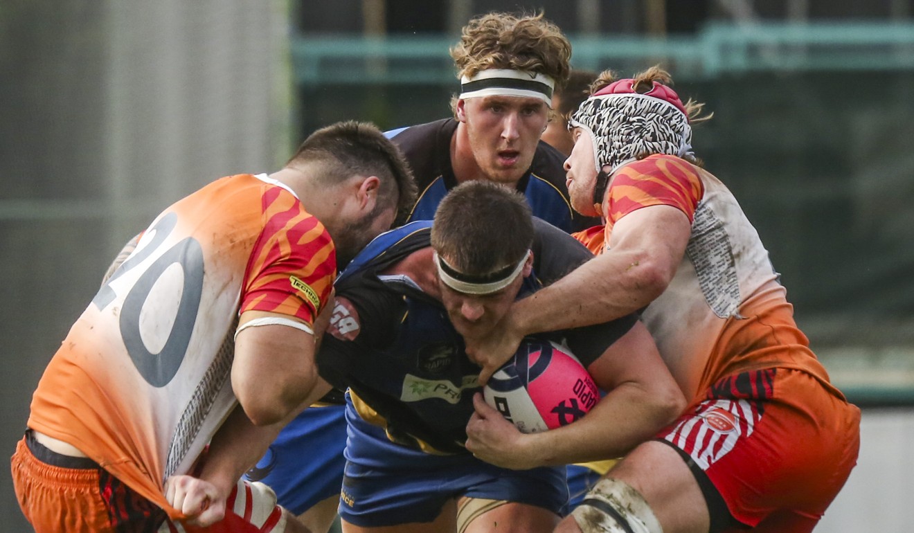 The South China Tigers play against the Western Force during the team’s final Global Rapid Rugby game of 2019. Photo: Jonathan Wong