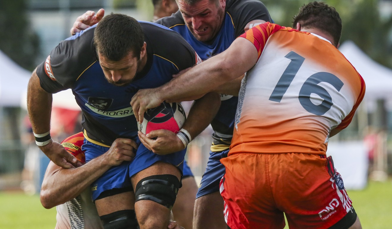 The Western Force proved too much for the South China Tigers this Sunday at the Aberdeen Sports Ground. Photo: Jonathan Wong