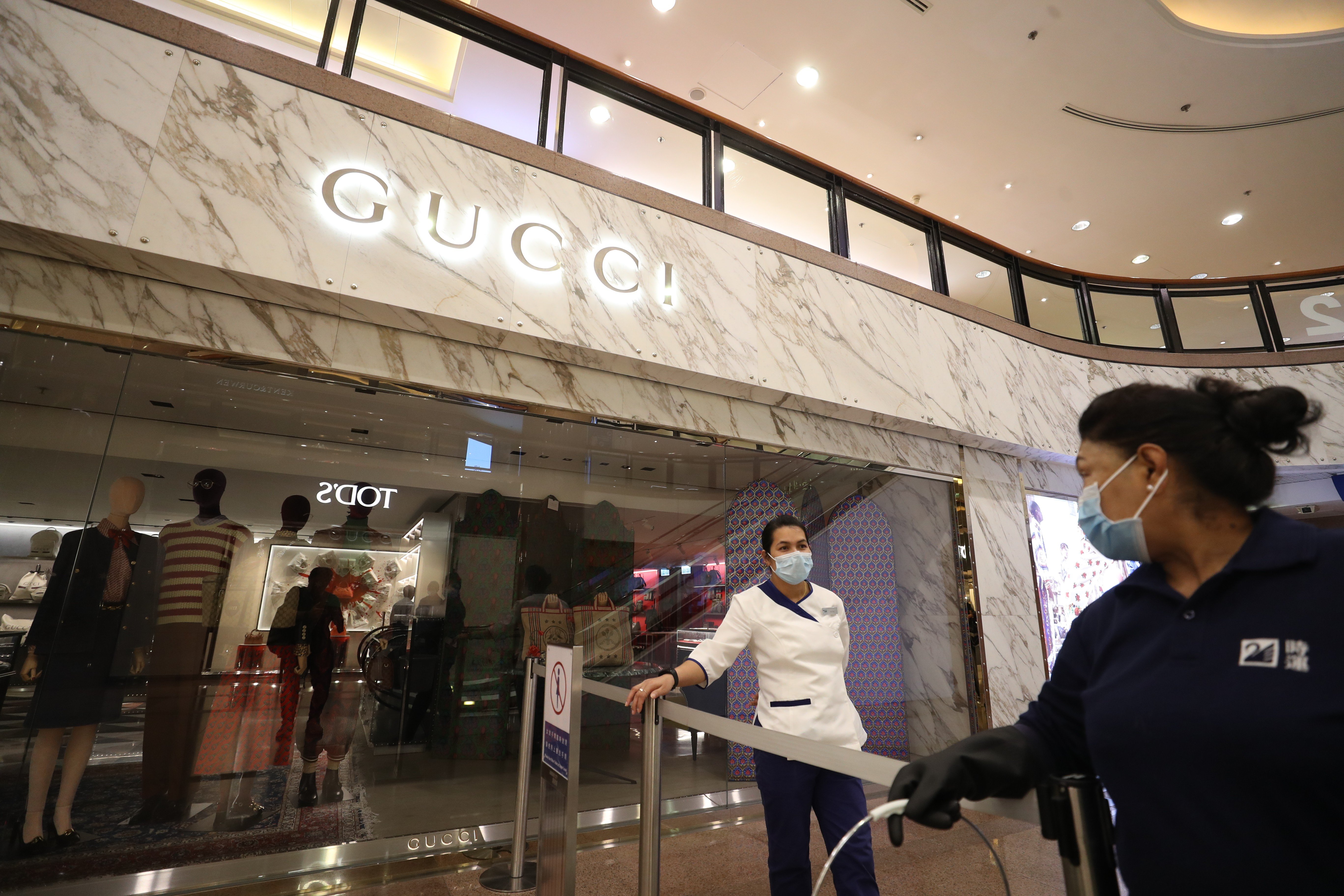 Gucci shop in Hong Kong's Harbour City 
