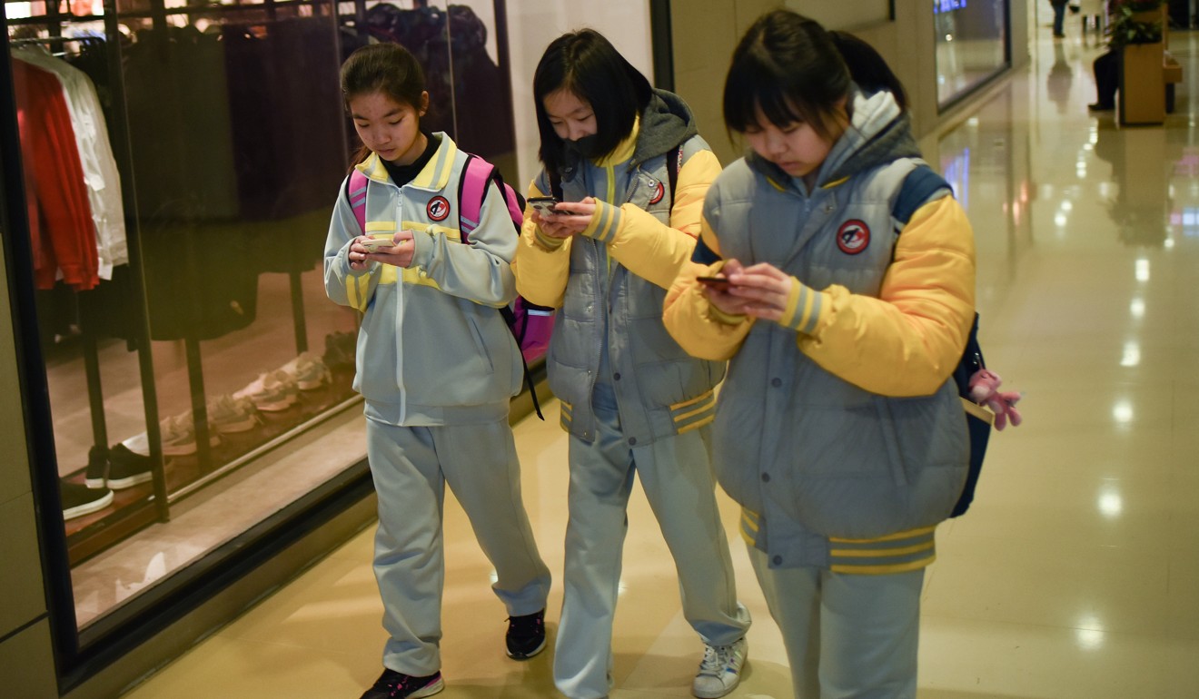 The regulations regarding phone and internet use by school pupils vary across China. Photo: AFP