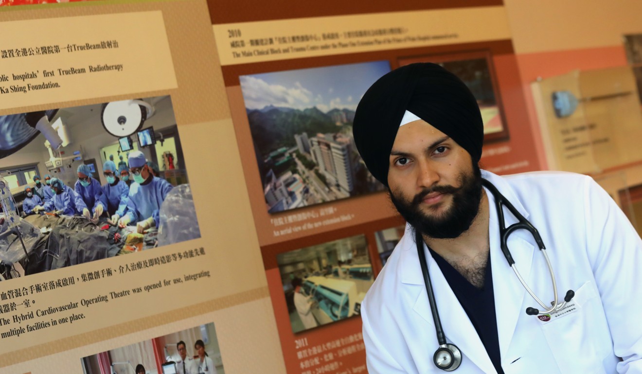 Singh says patients still look at him strangely, but light up when he speaks to them in Cantonese. Photo: K. Y. Cheng