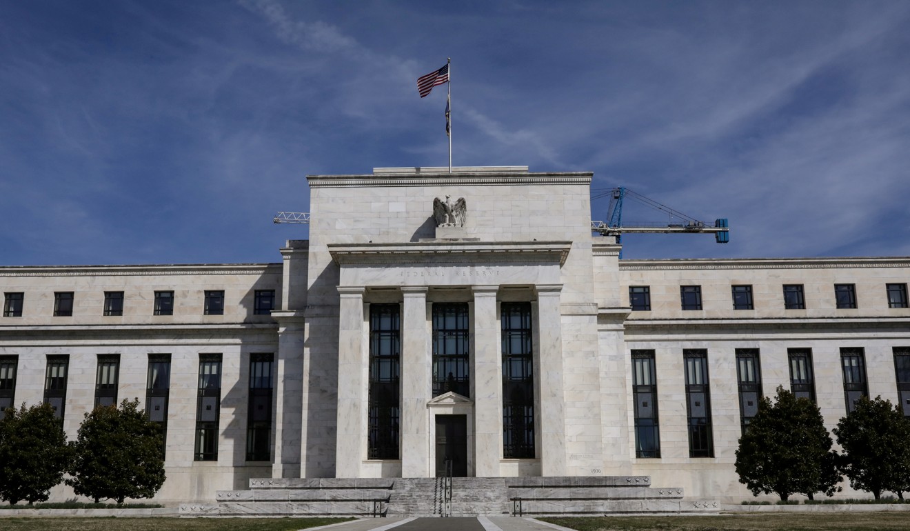 The board of the US Federal Reserve, seen here on Constitution Avenue in Washington, is expected to focus more on shoring up economic growth than tackling any increases in the already below-target inflation rate, in the case that trade war tensions escalate. Photo: Reuters