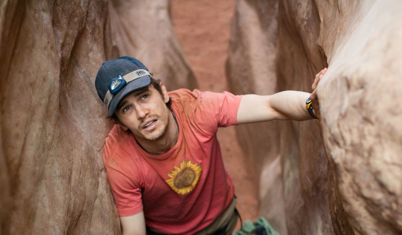 Danny Boyle’s 2010 film 127 Hours, in which James Franco plays real-life adventurer Aron Ralston, who amputated his own arm after being trapped in a canyon for five days. Photo: AP