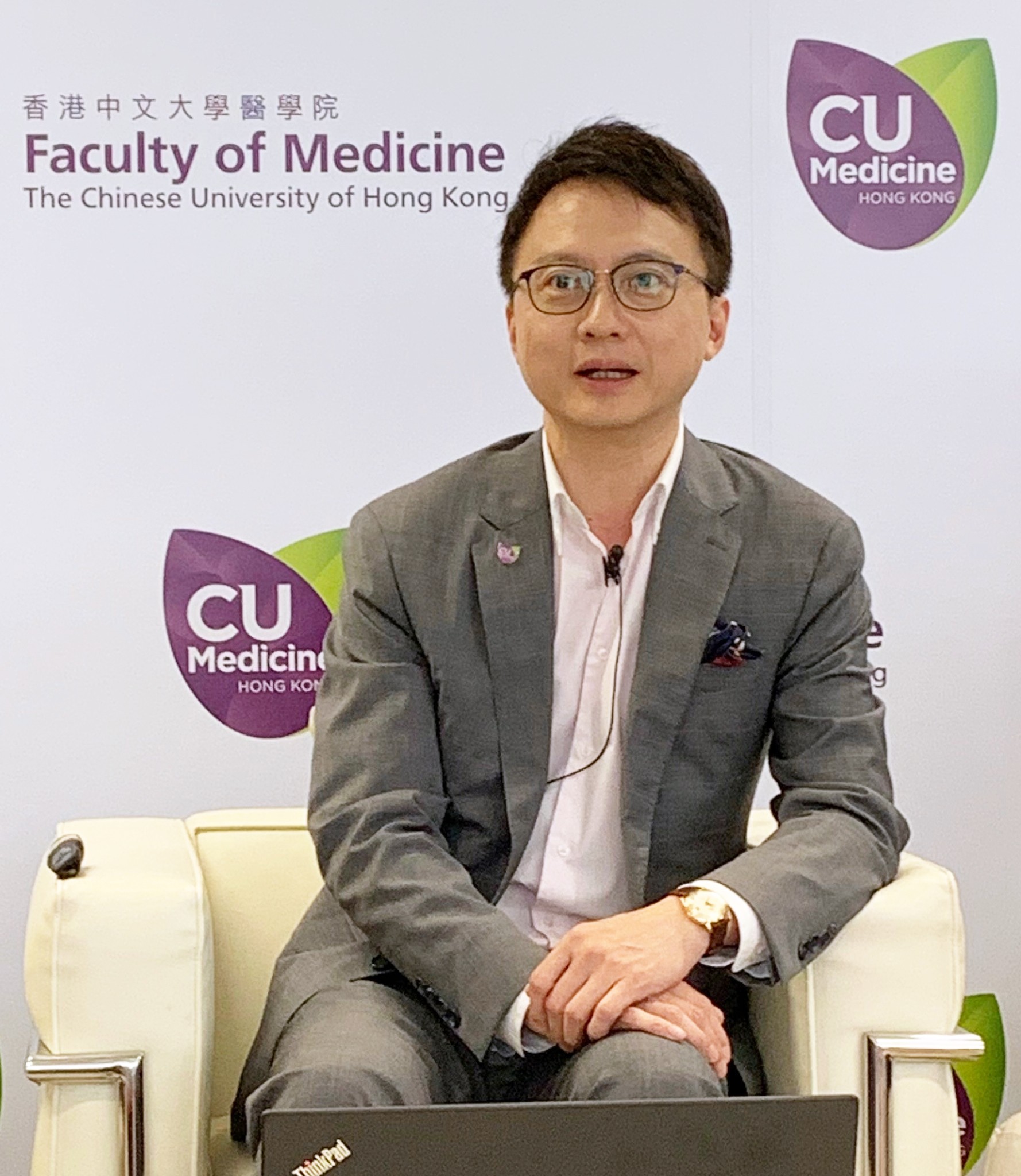 Professor Francis Chan Ka-leung, who is Dean of the Faculty of Medicine at The Chinese University of Hong Kong, explains why the institution cannot lower the minimum entry requirements for prospective students. Photo: Rachel Leung